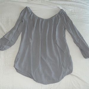 Off Shoulder AE lavender top